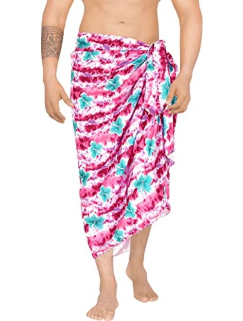 LA LEELA Men's Swim Trunk Surfing Sarong Long Beach Wrap