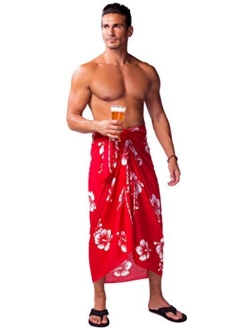 1 World Sarongs 1 World Sarong Mens Hibiscus Sarong