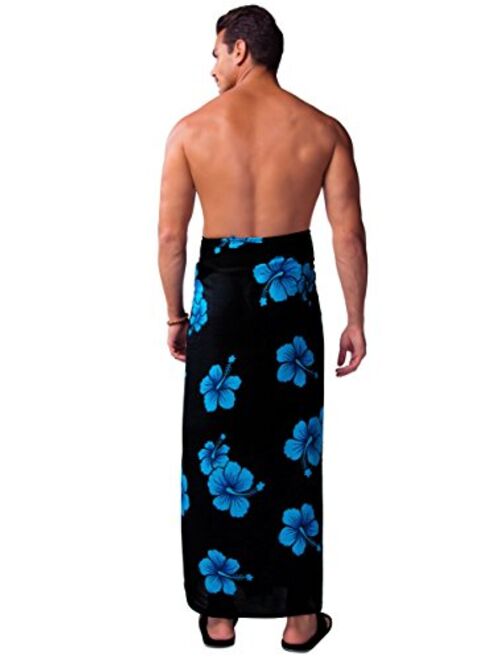 1 World Sarongs 1 World Sarong Mens Hibiscus Sarong