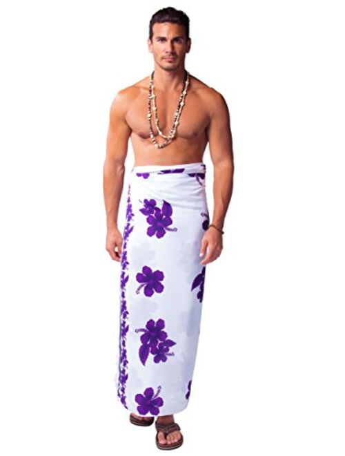 1 World Sarongs 1 World Sarong Mens Hibiscus Sarong