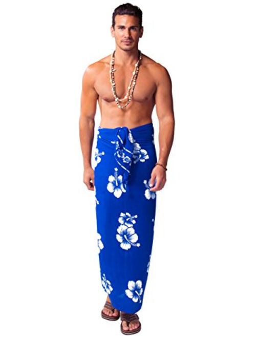 1 World Sarongs 1 World Sarong Mens Hibiscus Sarong