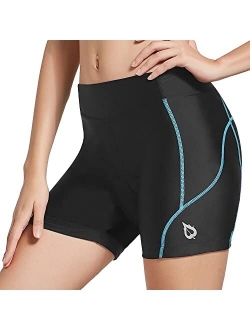 Women's 5" Bike Shorts 4D Padded Pockets Bicycle Cycling Underwear Mountain Bike Liner Spin Gel UPF50