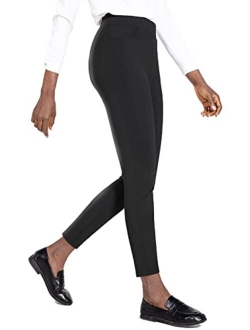 Women's Work Leggings Skinny Yoga Dress Pants Stretchy Business Casual with Pockets Office Ponte