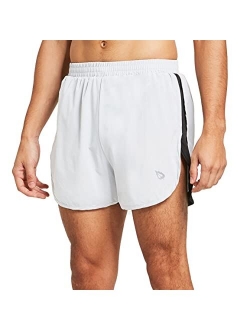 Men's 3'' Running Shorts Gym Quick Dry Athletic Workout Pocket Lightweight Brief