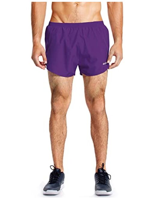 BALEAF Men's 3'' Running Shorts Gym Quick Dry Athletic Workout Pocket Lightweight Brief