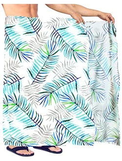 HAPPY BAY Men's Standard Beachwear Sarong Pareo Wrap