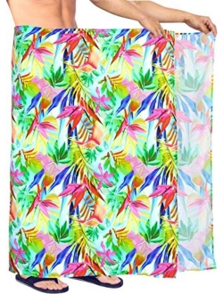 HAPPY BAY Men's Standard Beachwear Sarong Pareo Wrap