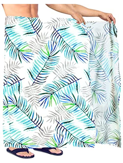 HAPPY BAY Men's Standard Beachwear Sarong Pareo Wrap