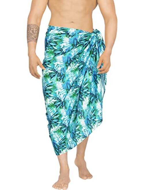 HAPPY BAY Men's Standard Beachwear Sarong Pareo Wrap