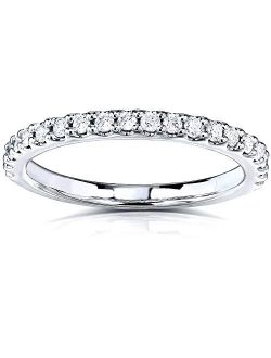 Lab Grown Diamond Semi-Eternity Band 1/4 CTW 14k White Gold (DEF/VS)