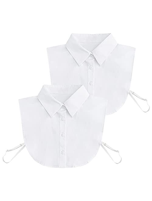 TAKIYA Fake Collar Detachable Blouse Dickey Half Shirts Lace False Collars for Women Girls