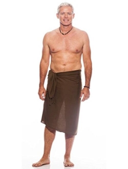 1 World Sarong Mens Solid Color Sarong