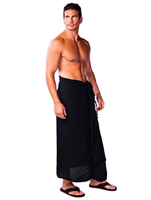 1 World Sarong Mens Solid Color Sarong