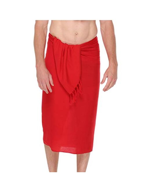 1 World Sarong Mens Solid Color Sarong