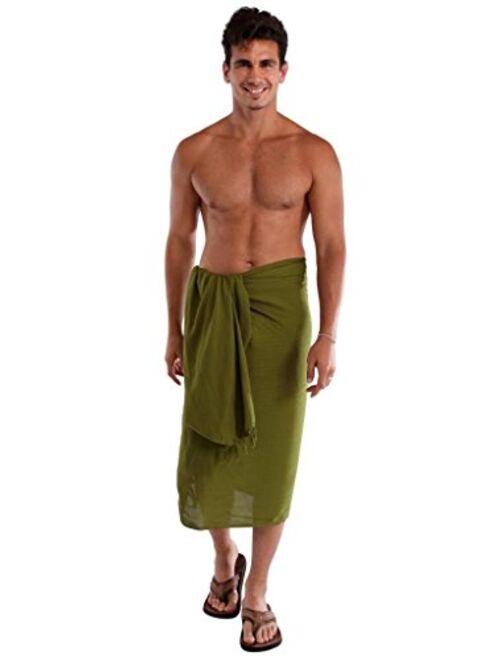 1 World Sarong Mens Solid Color Sarong