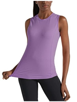 Women's Sleeveless Workout Shirts Lightweight UPF 50  Running Tank Tops for Yoga, Everyday Casual