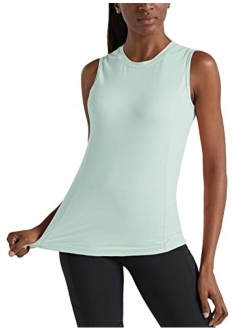 Women's Sleeveless Workout Shirts Lightweight UPF 50  Running Tank Tops for Yoga, Everyday Casual