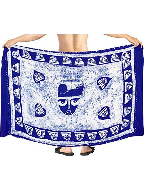 LA LEELA Men's Standard Vacation Sarong Full Pareo Wrap