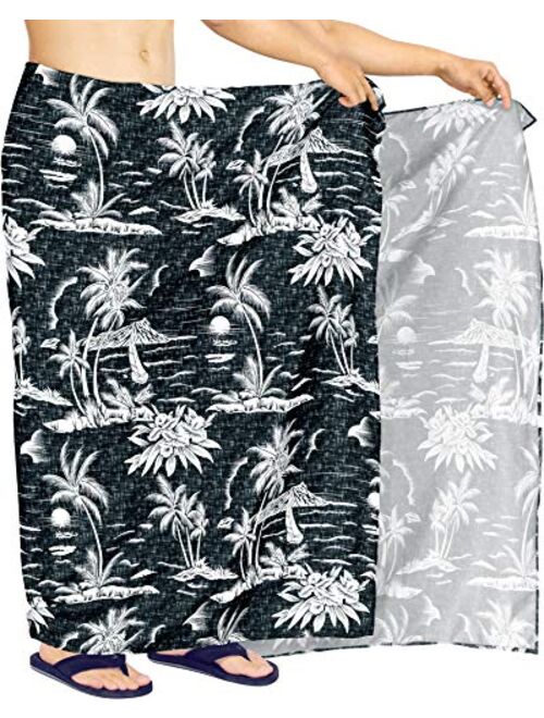 HAPPY BAY Men's Bath Trunk Surfing Sarong Pareo Wrap