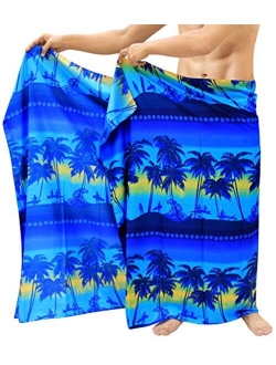 LA LEELA Men's Swim Trunk Vacation Sarong Beach Wrap