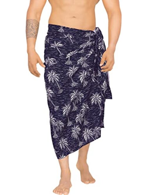 LA LEELA Men's Swim Trunk Vacation Sarong Beach Wrap