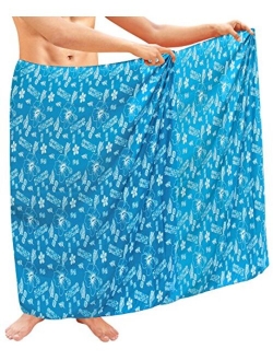 LA LEELA Men's Standard Party Surf Sarong Beach Wrap