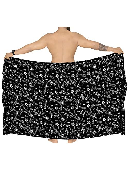 LA LEELA Men's Standard Party Surf Sarong Beach Wrap