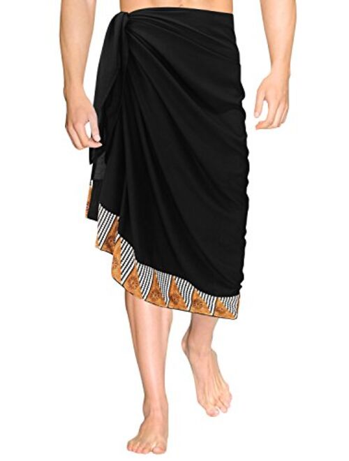 LA LEELA Men's Regular Holiday Sarong Long Pareo Wrap