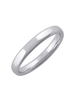 14K Gold 3mm Plain Wedding Band