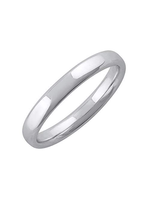 Finerock 14K Gold 3mm Plain Wedding Band