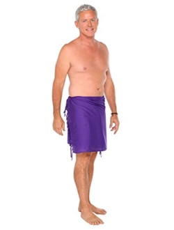 1 World Sarongs Mens Half Short Mini Sarong