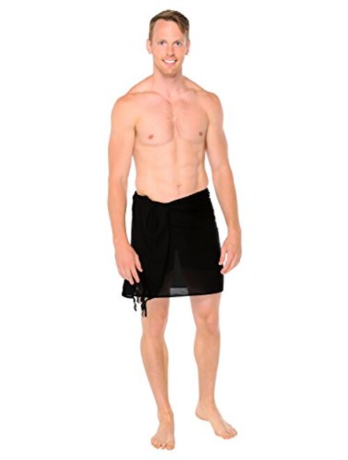 1 World Sarongs Mens Half Short Mini Sarong