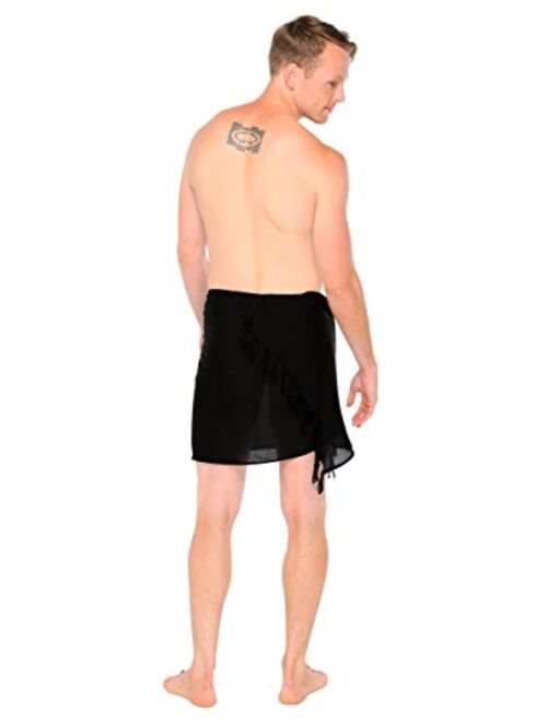 1 World Sarongs Mens Half Short Mini Sarong