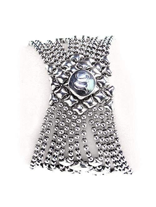 Sg Liquid Metal B77-AS Antique Silver Bracelet - Liquid Metal by Sergio Gutierrez (7.0)