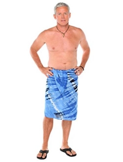 1 World Sarongs Mens Tie Dye Sarong