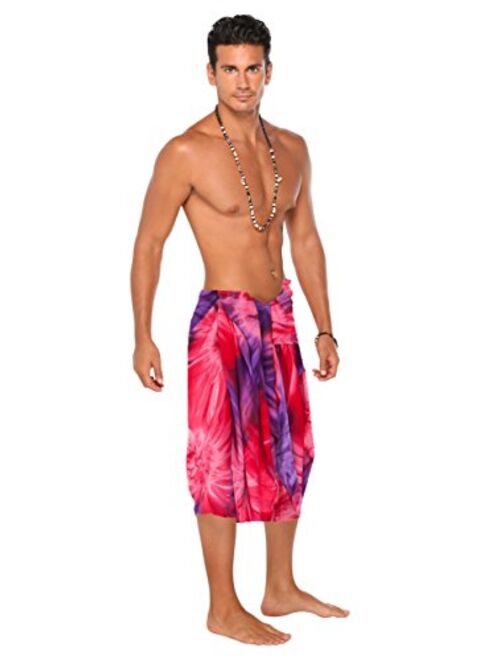 1 World Sarongs Mens Tie Dye Sarong