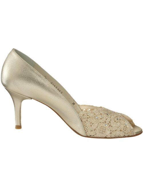 Stuart Weitzman Women's Chantelle Peep-Toe Pump