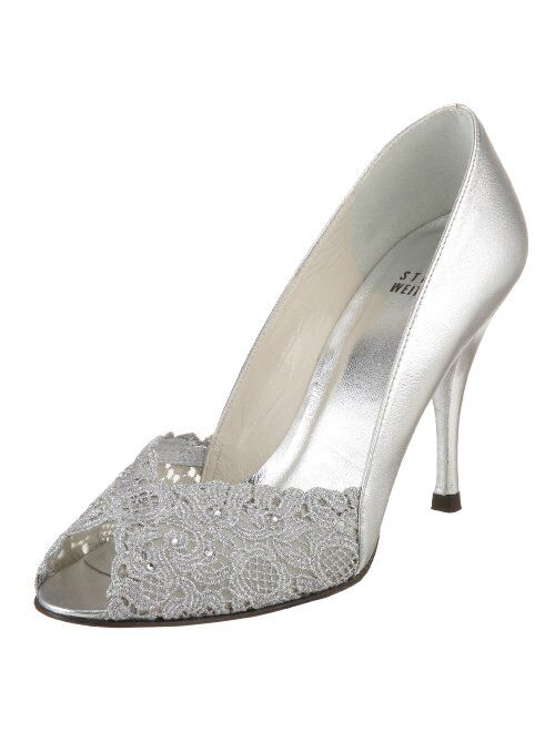 Stuart Weitzman Women's Chantelle Peep-Toe Pump