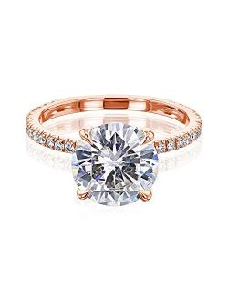 Forever One Moissanite Wrap Basket Engagement Ring