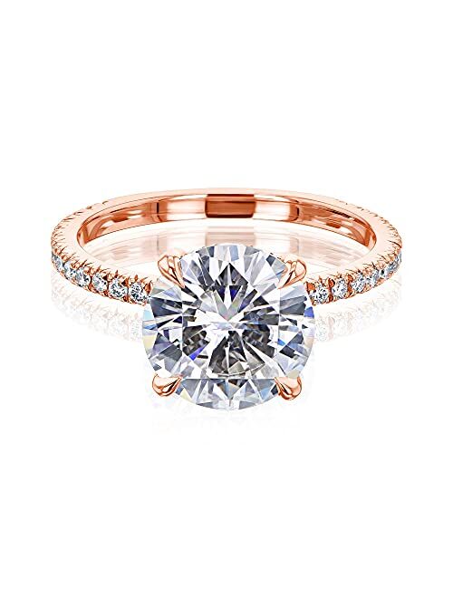 Kobelli Forever One Moissanite Wrap Basket Engagement Ring