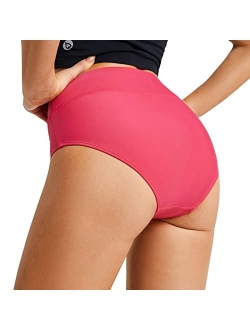 Women's Modest Bikini Bottom High Waisted Swim Bottoms Full Coverage Bathing Suit Bottom