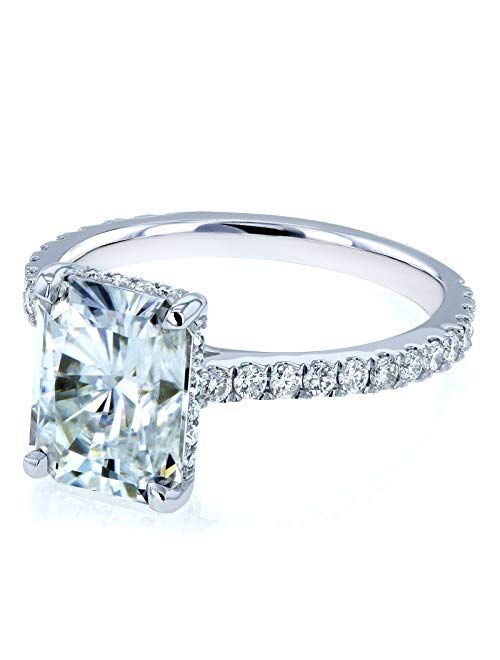 Kobelli Radiant-cut Moissanite Engagement Ring 3 1/10 CTW 14k White Gold