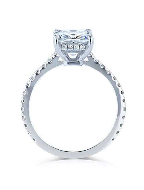 Kobelli Radiant-cut Moissanite Engagement Ring 3 1/10 CTW 14k White Gold