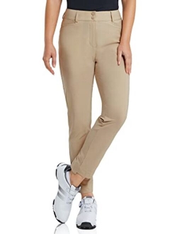 Womens Golf Pants with Pockets Stretch Slim High Waist Quick Dry Lightweight Plus Size Womens Golf Apparel