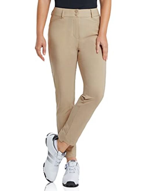 BALEAF Womens Golf Pants with Pockets Stretch Slim High Waist Quick Dry Lightweight Plus Size Womens Golf Apparel