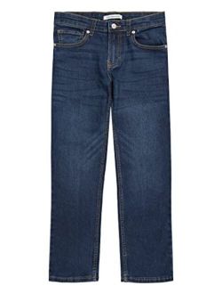 Boys' Skinny Jeans, Super Soft Stretch Denim, Slim Fit, 5 Pockets & Zipper Closure