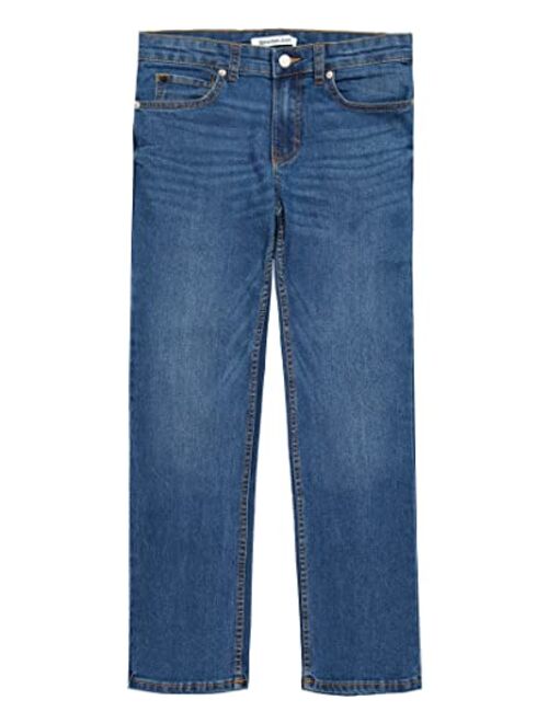 Calvin Klein Boys' Skinny Jeans, Super Soft Stretch Denim, Slim Fit, 5 Pockets & Zipper Closure