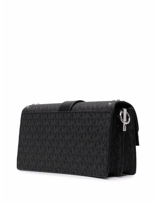 Michael Michael Kors monogram-pattern studded shoulder bag