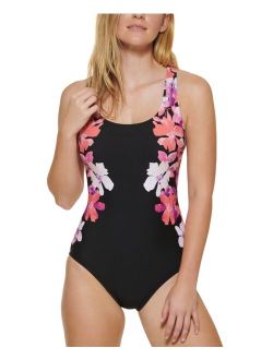 Cross-Back Tummy Control Swimsuit