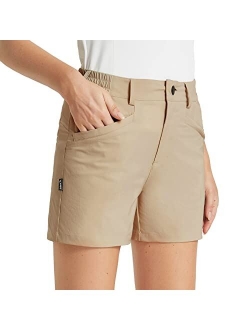 Women's Golf Shorts Stretch 4.5" Quick Dry Mesh Breathable Hiking Spandex Active with Pockets Athletic